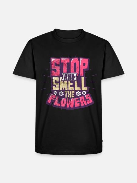 Fleurs - T-shirt Premium bio Homme - noir