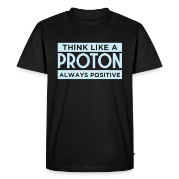 Science physique - T-shirt Premium bio Homme - noir - Devant - Nico (187cm)