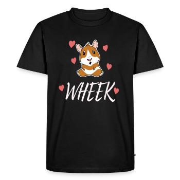 wheek cochon d'inde animal de compagnie cochon d'inde - T-shirt Premium bio Homme - noir - Devant - Nico (187cm)