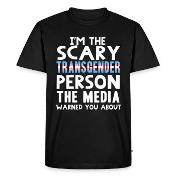 transgenres - T-shirt Premium bio Homme - noir - Devant - Nico (187cm)