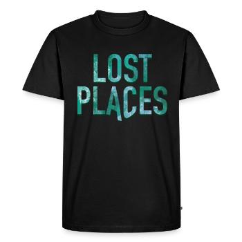 Verloren plaatsen - Urbex - Mannen Premium Bio T-shirt - zwart - Voor - Nico (187cm)