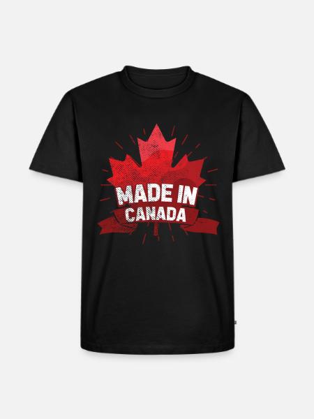 Né au Canada - T-shirt Premium bio Homme - noir