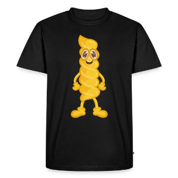 Pâtes Fusilli Pâtes - T-shirt Premium bio Homme - noir - Devant - Nico (187cm)