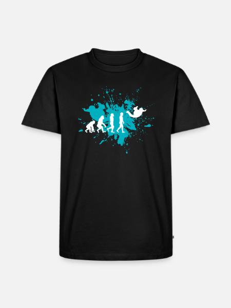 Parachute de parachutisme - T-shirt Premium bio Homme - noir