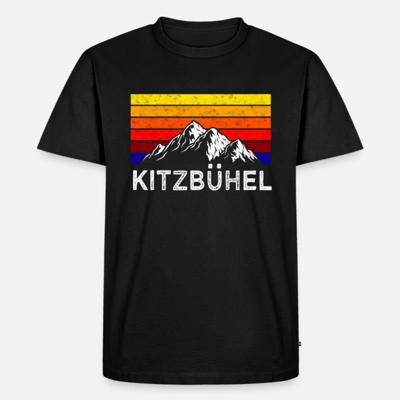 Kitzbühel - Männer Premium Bio T-Shirt - Schwarz