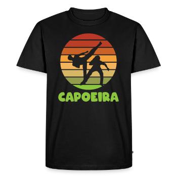 Poirier de Capoeira - T-shirt Premium bio Homme - noir - Devant - Nico (187cm)