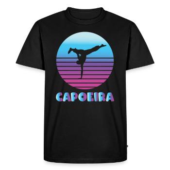 Poirier de Capoeira - T-shirt Premium bio Homme - noir - Devant - Nico (187cm)