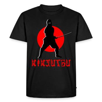 Ninjutsu Ninja Martial - Männer Premium Bio T-Shirt - Schwarz - Vorne - Nico (187cm)