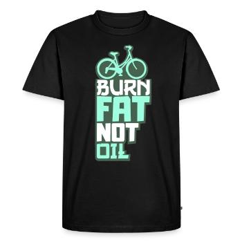 Bicycle environmental protection climate protection - Men's Premium Organic T-Shirt - black - Front - Nico (187cm)