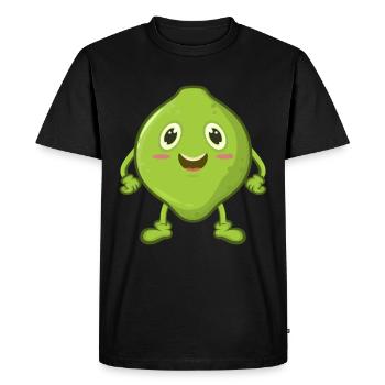 Bande dessinée à la chaux - T-shirt Premium bio Homme - noir - Devant - Nico (187cm)