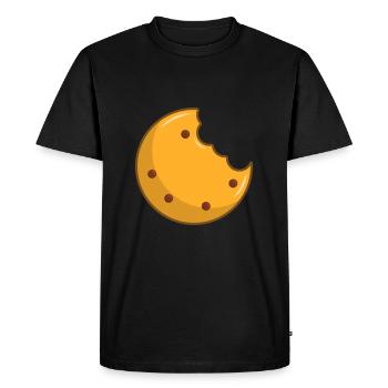 Biscuit aux biscuits - T-shirt Premium bio Homme - noir - Devant - Nico (187cm)