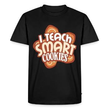 École des enseignants - T-shirt Premium bio Homme - noir - Devant - Nico (187cm)