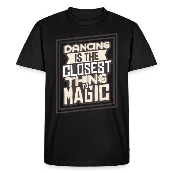 Danseurs - T-shirt Premium bio Homme - noir - Devant - Nico (187cm)