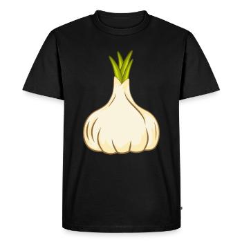 Ail - T-shirt Premium bio Homme - noir - Devant - Nico (187cm)