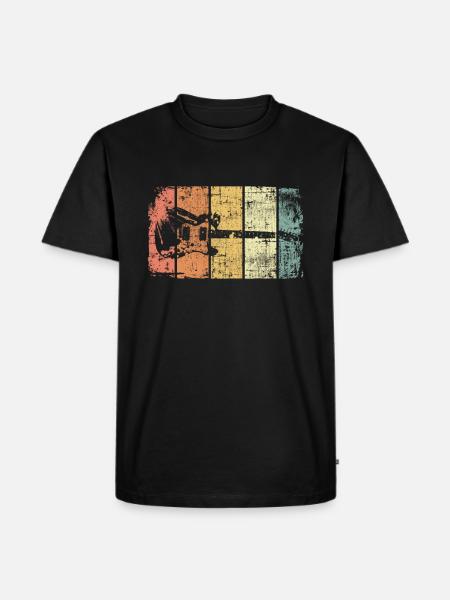 Guitare électrique guitariste vintage - T-shirt Premium bio Homme - noir