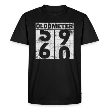 60th birthday - Men's Premium Organic T-Shirt - black - Front - Nico (187cm)