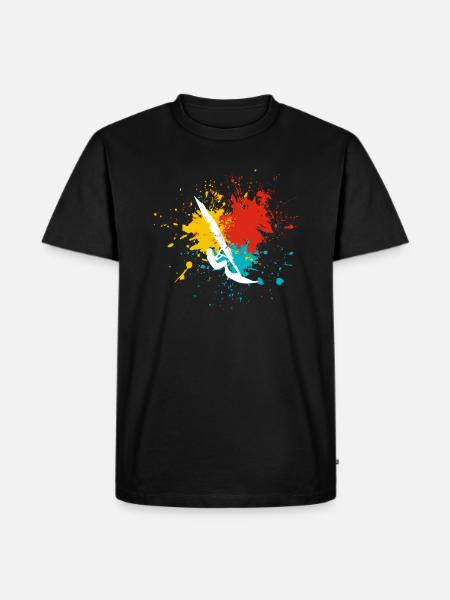 Windsurfing windsurfer - Men's Premium Organic T-Shirt - black
