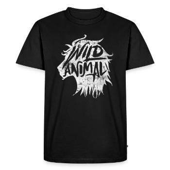Lion animal sauvage - T-shirt Premium bio Homme - noir - Devant - Nico (187cm)