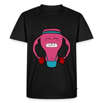 Uterus feminism feminist - Men's Premium Organic T-Shirt - black - Front - Nico (187cm)