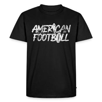 Football américain - T-shirt Premium bio Homme - noir - Devant - Nico (187cm)