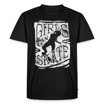 Skater Girl Skateboard Girl - T-shirt Premium bio Homme - noir - Devant - Nico (187cm)