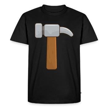 hammer - Men's Premium Organic T-Shirt - black - Front - Nico (187cm)