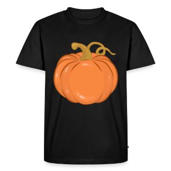 citrouille - T-shirt Premium bio Homme - noir - Devant - Nico (187cm)