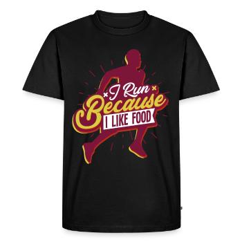 Coureurs de marathon - T-shirt Premium bio Homme - noir - Devant - Nico (187cm)