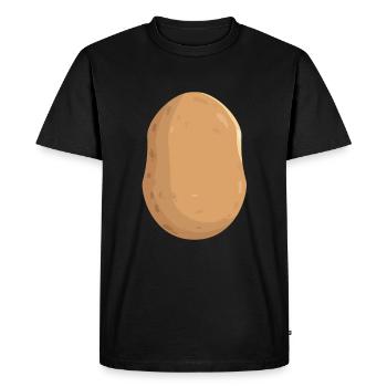 Patate - T-shirt Premium bio Homme - noir - Devant - Nico (187cm)