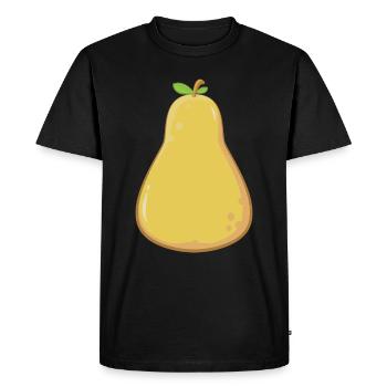 pear - Men's Premium Organic T-Shirt - black - Front - Nico (187cm)