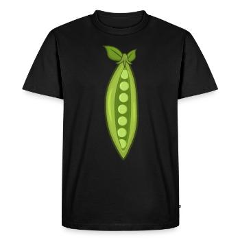 Pois - T-shirt Premium bio Homme - noir - Devant - Nico (187cm)