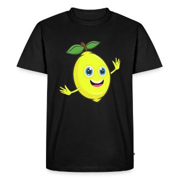 citron - T-shirt Premium bio Homme - noir - Devant - Nico (187cm)