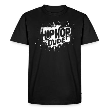 Hip Hop - T-shirt Premium bio Homme - noir - Devant - Nico (187cm)