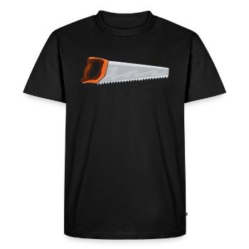 Scie - T-shirt Premium bio Homme - noir - Devant - Nico (187cm)