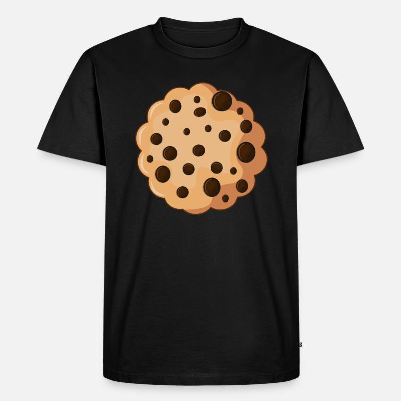 Keks Cookie - Männer Premium Bio T-Shirt - Schwarz