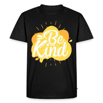 Sois gentille - T-shirt Premium bio Homme - noir - Devant - Nico (187cm)