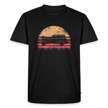 Oldtimer vintage voiture - T-shirt Premium bio Homme - noir - Devant - Nico (187cm)