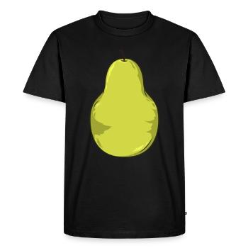 pear - Men's Premium Organic T-Shirt - black - Front - Nico (187cm)