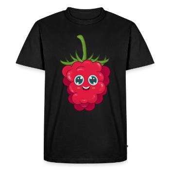 Framboise - T-shirt Premium bio Homme - noir - Devant - Nico (187cm)