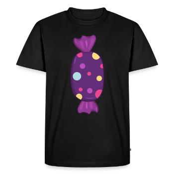 candy - Men's Premium Organic T-Shirt - black - Front - Nico (187cm)