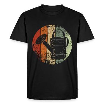 Arrosage vintage jardin jardin jardin jardin - T-shirt Premium bio Homme - noir - Devant - Nico (187cm)