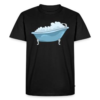 bathtub - Men's Premium Organic T-Shirt - black - Front - Nico (187cm)