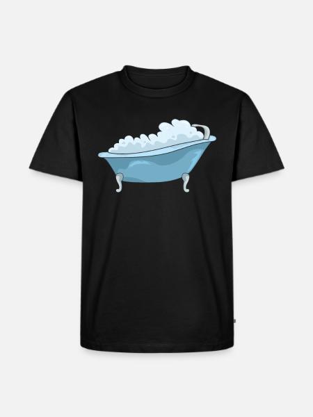 bathtub - Men's Premium Organic T-Shirt - black