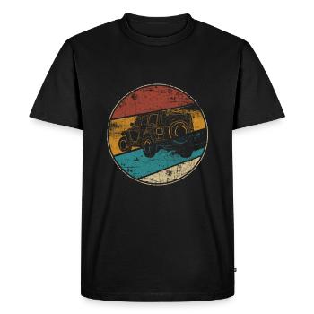 Offroad OFF-road suv retro - Men's Premium Organic T-Shirt - black - Front - Nico (187cm)
