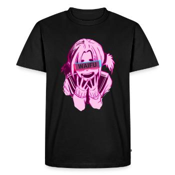 Manga Shirt Anime für Mädchen Waifu - Männer Premium Bio T-Shirt - Schwarz - Vorne - Nico (187cm)