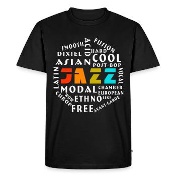 Jazzs style jazz jazz avec jazz - T-shirt Premium bio Homme - noir - Devant - Nico (187cm)