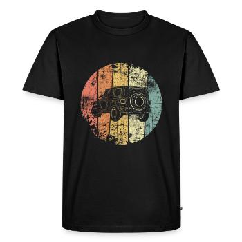 4x4 4x4 voiture 4x4 vintage voiture - T-shirt Premium bio Homme - noir - Devant - Nico (187cm)