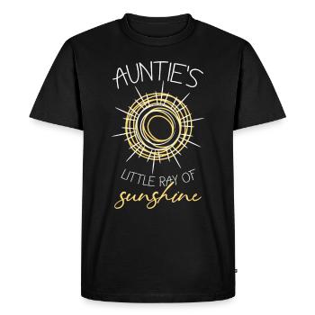 Tante Sonnenschein Nichte Neffe - Men's Premium Organic T-Shirt - black - Front - Nico (187cm)