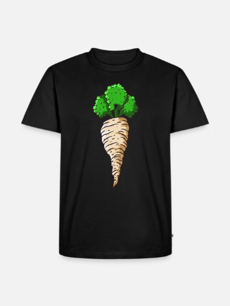 Pastinake - Männer Premium Bio T-Shirt - Schwarz