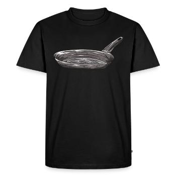 Pan cooking - Men's Premium Organic T-Shirt - black - Front - Nico (187cm)